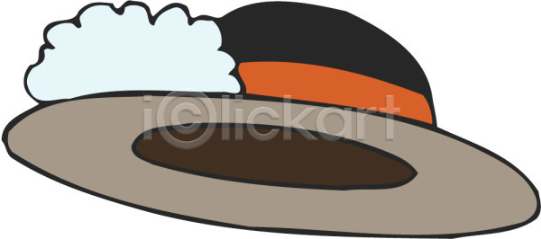 사람없음 EPS 일러스트 국내일러스트 모자 오브젝트 옷 잡화 중절모 클로슈 한개