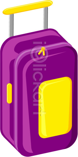 사람없음 EPS 아이콘 가방 노란색 보라색 여행 여행가방 여행용품 오브젝트 잡화 캐리어 컬러 한개 휴가 휴대용