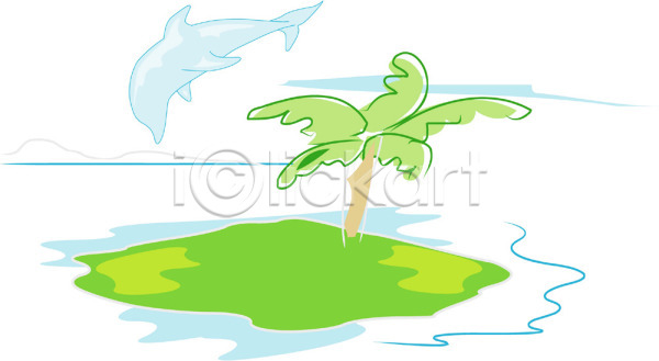 사람없음 EPS 일러스트 고래 나무 돌고래 동물 바다 바다동물 식물 야외 야자수 열대식물 자연 척추동물 초록색 컬러 클립아트 포유류 풍경(경치) 한그루 한마리