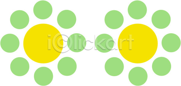 사람없음 EPS 일러스트 국내일러스트 꽃 꽃무늬 노란색 디자인 무늬 문양 백그라운드 식물문양 연두색 원형 전통문양 컬러 클립아트 패턴