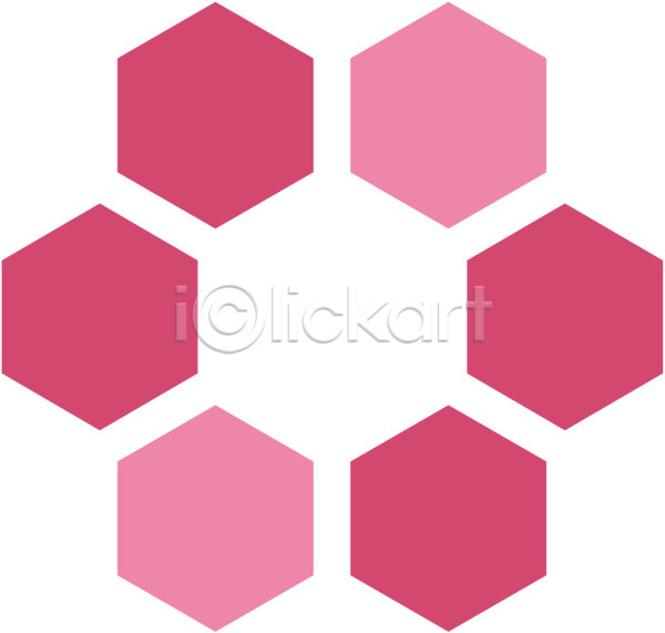 사람없음 EPS 일러스트 꽃 꽃무늬 디자인 무늬 문양 백그라운드 분홍색 식물문양 육각형 전통문양 컬러 클립아트