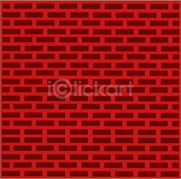 사람없음 EPS 일러스트 디자인 무늬 문양 백그라운드 벽 벽돌 벽돌무늬 빨간색 사각형 컬러 클립아트 패턴
