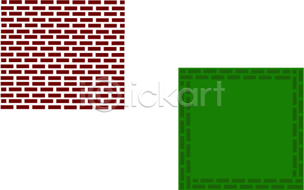 사람없음 EPS 일러스트 갈색 디자인 무늬 문양 백그라운드 벽 벽돌 벽돌무늬 사각형 초록색 컬러 클립아트 패턴
