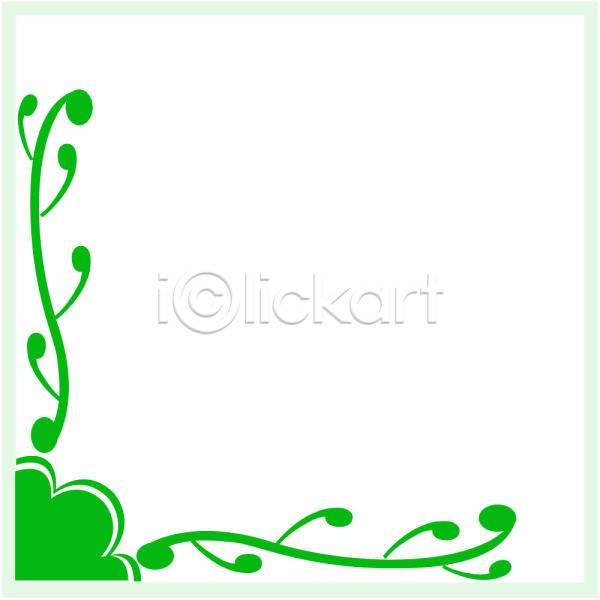 사람없음 EPS 일러스트 디자인 무늬 문양 백그라운드 사각프레임 선 식물문양 전통문양 줄기 초록색 컬러 클립아트 테두리 틀 프레임