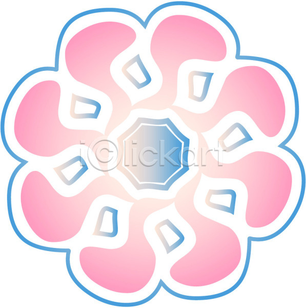 사람없음 EPS 일러스트 꽃무늬 디자인 무늬 문양 백그라운드 분홍색 식물문양 원형 전통문양 컬러 클립아트 파란색