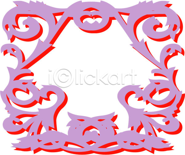 사람없음 EPS 일러스트 덩굴 디자인 무늬 문양 백그라운드 보라색 빨간색 식물문양 전통문양 줄기 컬러 클립아트 테두리 틀 프레임