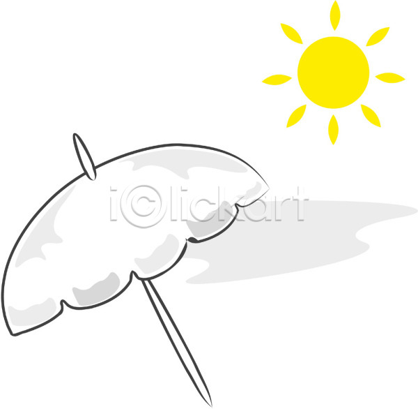 뜨거움 사람없음 EPS 아이콘 계절 날씨 노란색 놀이용품 더위 맑음 생활용품 야외 여름(계절) 여행 자연 주간 컬러 태양 파라솔 해 해수욕 햇빛 휴가