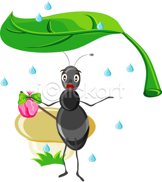 사람없음 EPS 일러스트 개미 고행 곤충 곤충캐릭터 나뭇잎 나뭇잎우산 날씨 동물 동물캐릭터 들기 벌레 봄 비(날씨) 서기 소나기 야외 여행 전신 절지류 짐 캐릭터 클립아트