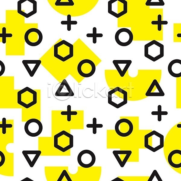 사람없음 EPS 일러스트 해외이미지 검은색 그래픽 기하학 노란색 디자인 멤피스디자인 모양 백그라운드 선 스타일 원형 추상 팝 패턴 플랫 해외202004