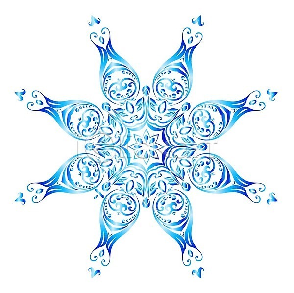 고급 축하 화려 사람없음 EPS 실루엣 일러스트 해외이미지 겨울 꽃무늬 눈꽃무늬 눈송이 디자인 모양 엘리먼트 우아 장식 추상 축제 파란색 패턴 해외202004
