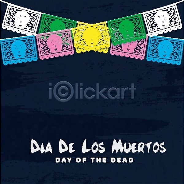 축하 사람없음 EPS 일러스트 해외이미지 가랜드 디자인 멕시코 무료이미지 문화 백그라운드 이벤트 장식 전통 죽음 축제 카피스페이스 파티 포스터 해외202004