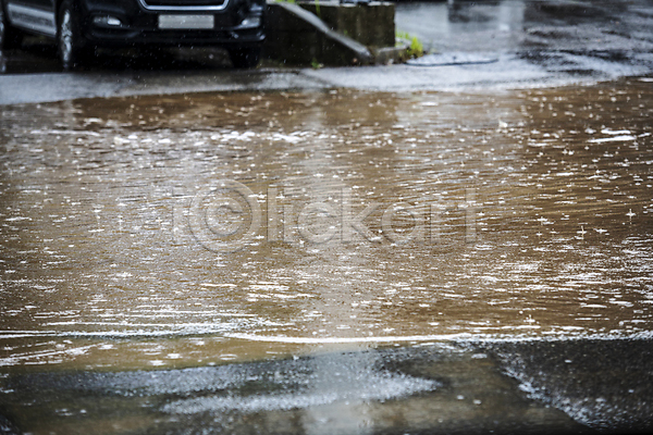 사람없음 JPG 포토 도로 비(날씨) 성남 야외 자연재해 주간 폭우 홍수 흙탕물
