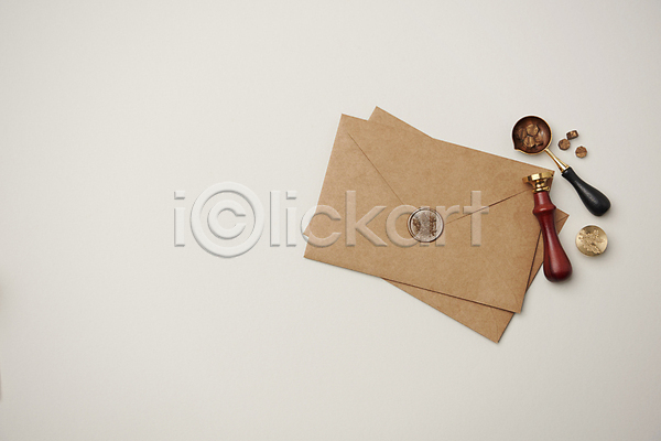 감성 분위기 빈티지 사람없음 JPG 포토 하이앵글 가을(계절) 스튜디오촬영 실내 실링스탬프 씰링왁스 오브젝트 편지봉투 흰배경