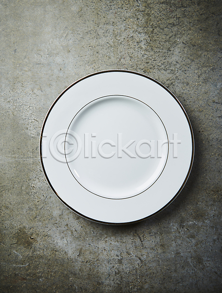 사람없음 JPG 포토 하이앵글 비어있는 실내 접시 회색배경