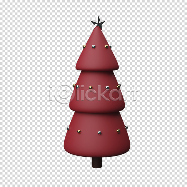 사람없음 3D PNG 디지털합성 편집이미지 3D소스 겨울 나무 누끼 빨간색 크리스마스 크리스마스트리 편집 편집소스