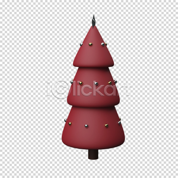 사람없음 3D PNG 디지털합성 편집이미지 3D소스 겨울 나무 누끼 빨간색 크리스마스 크리스마스트리 편집 편집소스