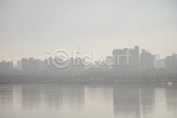 사람없음 JPG 포토 건물 도시 빌딩 안개 야외 주간 한강 회색 흐림