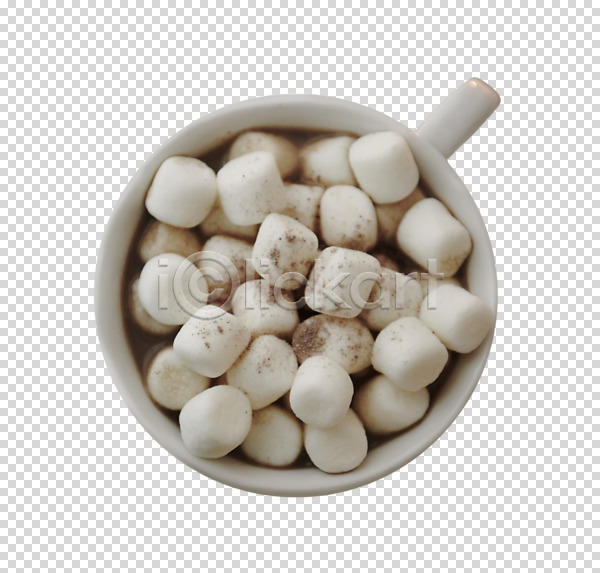 사람없음 PNG 편집이미지 누끼 마시멜로우 컵 코코아 흰색