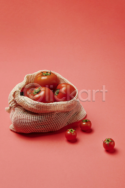 사람없음 JPG 포토 담기 방울토마토 빨간색 스튜디오촬영 실내 음식 자루 컬러푸드 토마토
