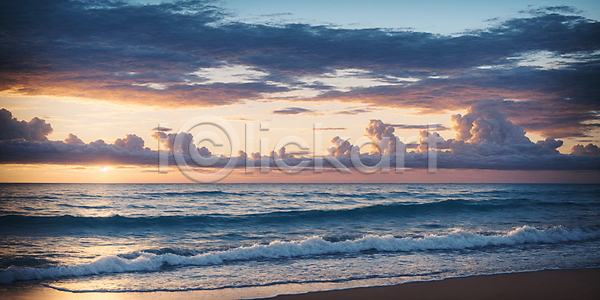 사람없음 JPG 디지털합성 편집이미지 포토 구름(자연) 바다 야외 일몰 자연 주간 파도 편집소스 풍경(경치) 하늘 해변
