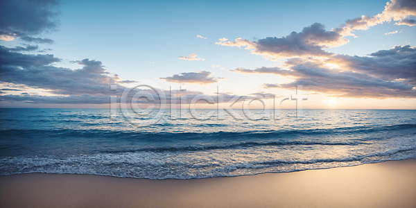 사람없음 JPG 디지털합성 편집이미지 포토 구름(자연) 바다 야외 일몰 자연 주간 파도 편집소스 풍경(경치) 하늘 해변