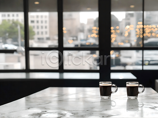 따뜻함 사람없음 JPG 아웃포커스 포토 보케 스튜디오촬영 실내 아메리카노 창가 커피 탁자
