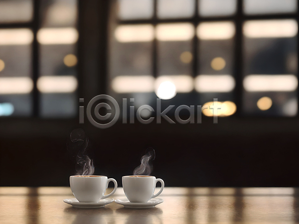 따뜻함 사람없음 JPG 아웃포커스 포토 스튜디오촬영 실내 아메리카노 연기 커피 커피잔
