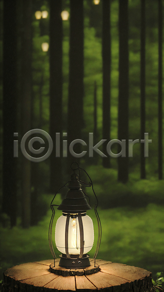 사람없음 JPG 아웃포커스 포토 나무 나무밑둥 랜턴 빛 숲 숲속 야외 주간