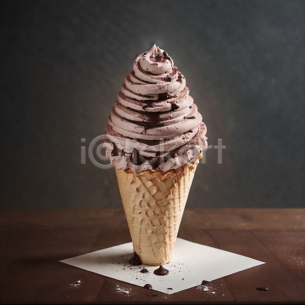 달콤 사람없음 JPG 포토 소프트아이스크림 스튜디오촬영 아이스크림 아이스크림콘 종이호일 초콜릿 콘아이스크림