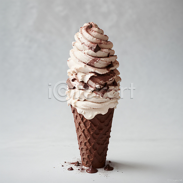 달콤 사람없음 JPG 포토 소프트아이스크림 스튜디오촬영 아이스크림 아이스크림콘 초콜릿 콘아이스크림