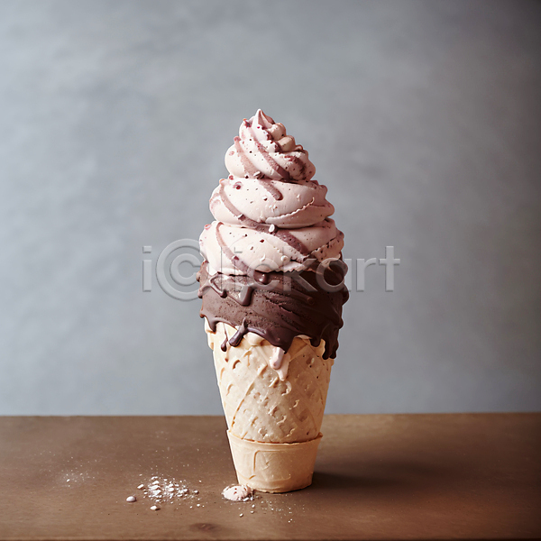 달콤 사람없음 JPG 포토 가루 소프트아이스크림 스튜디오촬영 아이스크림 아이스크림콘 초콜릿 콘아이스크림