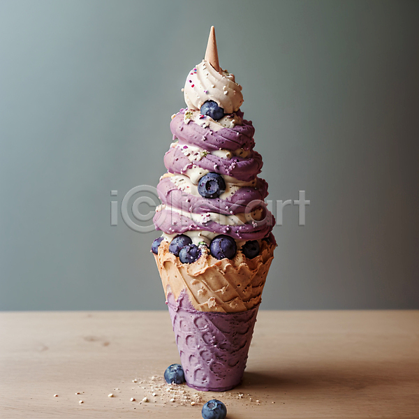 달콤 사람없음 JPG 포토 블루베리 소프트아이스크림 스튜디오촬영 스프링클 아이스크림 아이스크림콘 콘아이스크림