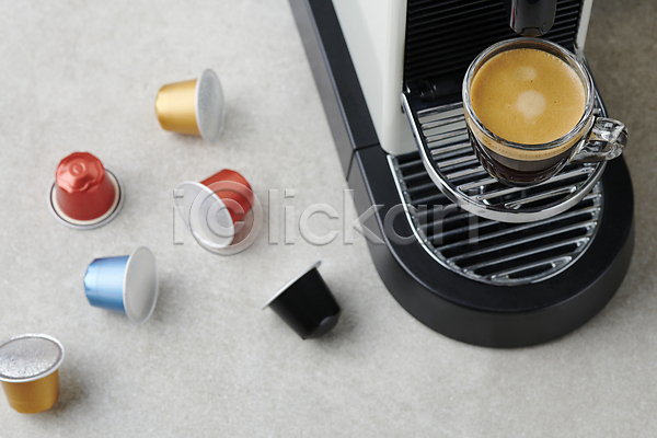 사람없음 JPG 포토 스튜디오촬영 에스프레소 에스프레소잔 추출 캡슐커피 커피 커피메이커 커피잔 홈카페