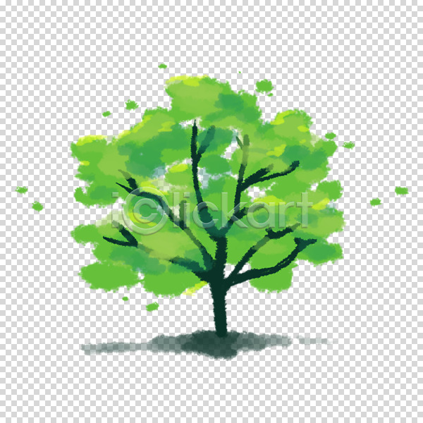 사람없음 PNG 편집이미지 나무 누끼 여름(계절) 초록색 한그루