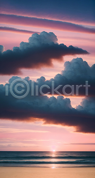 사람없음 JPG 디지털합성 편집이미지 구름(자연) 야외 여름(계절) 일몰 주간 편집소스 풍경(경치) 하늘 해변 햇빛