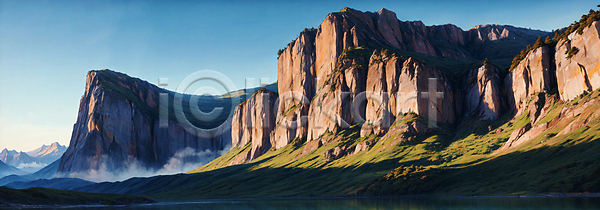 사람없음 JPG 디지털합성 편집이미지 백패킹 산맥 야외 와이드컷 자연 주간 편집소스 풍경(경치) 프랑스 하늘