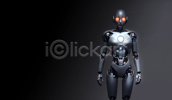 미래 사람없음 JPG 편집이미지 AI(인공지능) SF 로봇 서기 휴머노이드