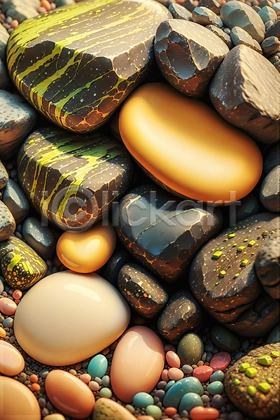 매끈함 사람없음 JPG 디지털합성 편집이미지 가득함 다양 돌(바위) 백그라운드 조약돌