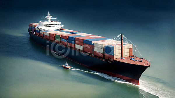 사람없음 PSD 디지털합성 편집이미지 무역 바다 배(교통) 야외 운송업 컨테이너 컨테이너상자 편집소스 항해 화물선