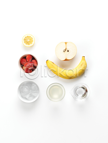 사람없음 JPG 포토 누끼 단면 딸기 레몬 바나나 사과 스튜디오촬영 슬라이스 식재료