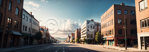 사람없음 JPG 디지털합성 편집이미지 건물 도로 도시 도시풍경 북유럽 스칸디나비아 야외 주간 편집소스 풍경(경치)