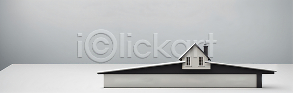 사람없음 JPG 디지털합성 편집이미지 가로배너 건축모형 디자인 배너 부동산 주택 현수막 흰색