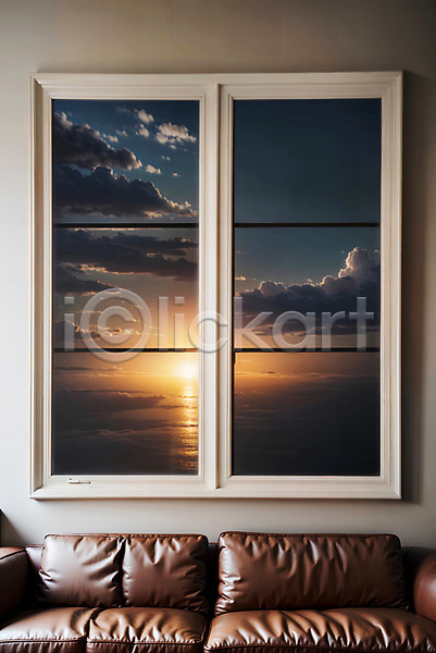 사람없음 JPG 디지털합성 편집이미지 구름(자연) 바다 실내 일몰 자연 창문 태양 편집소스 풍경(경치) 하늘