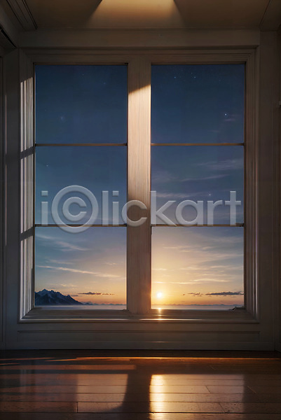 사람없음 JPG 디지털합성 편집이미지 밤하늘 실내 일몰 자연 창문 편집소스 풍경(경치) 하늘 햇빛