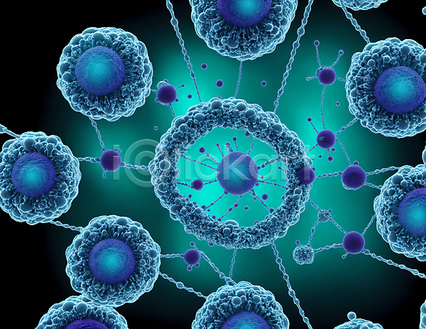 사람없음 JPG 디지털합성 편집이미지 그래픽 모양 미생물 바이러스 박테리아 세포 질병 파란색