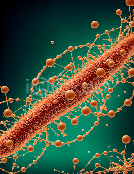 사람없음 JPG 디지털합성 편집이미지 그래픽 모양 미생물 바이러스 박테리아 세포 원형 주황색 질병