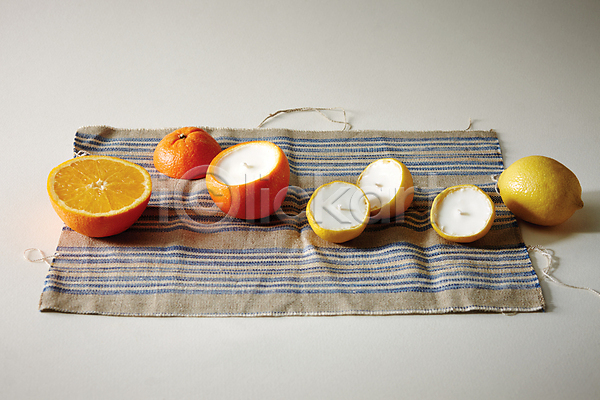 사람없음 JPG 포토 귤 레몬 수제 여러개 오렌지 오브젝트 천(직물) 향 향초