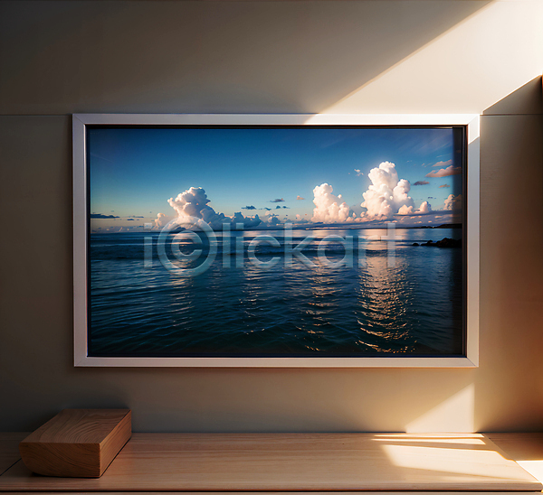 사람없음 JPG 디지털합성 편집이미지 구름(자연) 바다 사각형 창문 편집소스 풍경(경치) 프레임 하늘