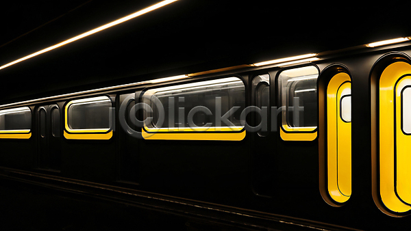 사람없음 JPG 디지털합성 편집이미지 검은색 네온 노란색 라이프스타일 문 백그라운드 빛 선 전철 창문