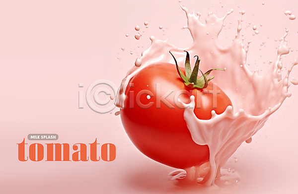 사람없음 PSD 편집이미지 물방울 백그라운드 분홍색 뿌리기 스플래쉬 우유 토마토 튀는물 파스텔톤
